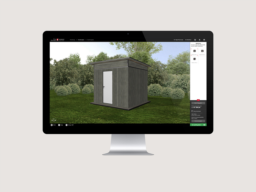 Keflico_Home Improvement_Shed_Product configurator mock up